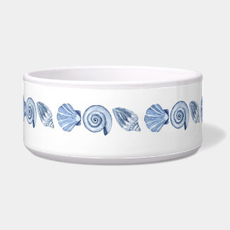 Écuelle Seashell summer Blue Preppy pet dog cat