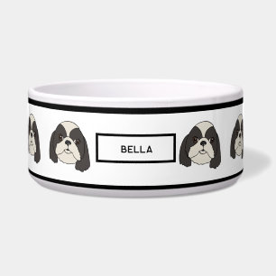 Écuelle Shih Tzu - Lhasa apso - Custom Name Bowl for Dogs