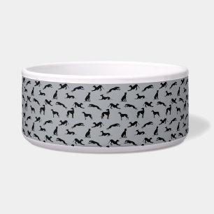 Écuelle Silhouettes gris noir sur gris