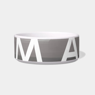 Écuelle Simple monogramme ajouter votre nom lettre man min