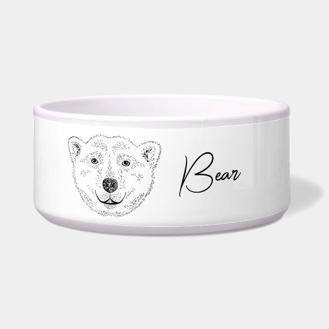 Écuelle Simple Polaire Tête D'Ours Tête D'Art Croquis Avec (Devant)