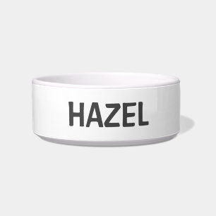 Écuelle Simple Simple Minimal Blanc & Gris Eau Chat Ou Chi