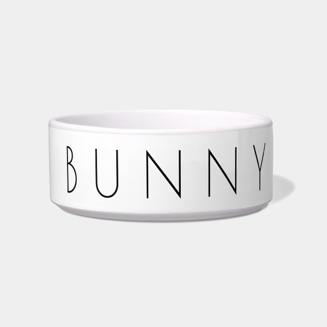 Écuelle Simpliste Minimaliste Nourriture Bunny Nourriture  (Devant)