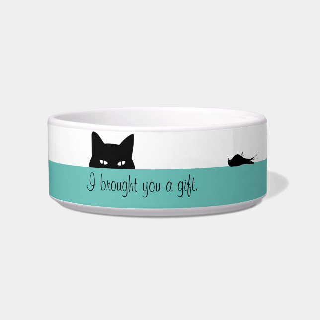 Écuelle Sneaky Cat vous a offert un cadeau (Devant)