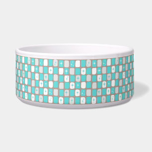 Écuelle Starburts Turquoise Rétro Grosse botte de chien