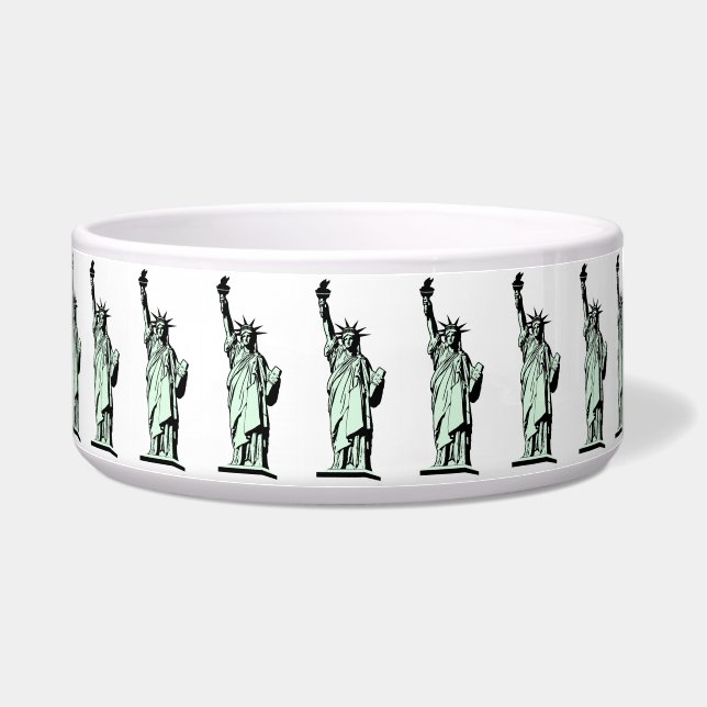 Écuelle Statue de la Liberté Pet Bowl (Droite)