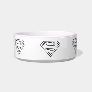 Écuelle Superman S-Shield   Simple Black Outline Logo