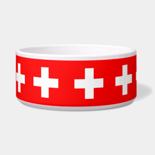Écuelle Swiss Flag Pet Bowl