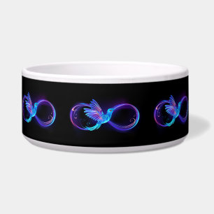 Écuelle Symbole de Neon Infinity par Glowing Hummingbird