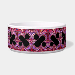 Écuelle Symbole rouge violet noir pourcent coloré Fractal