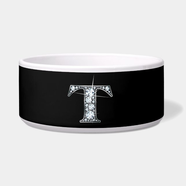 Écuelle T "Diamond Bling" Pet Bowl (Devant)