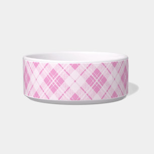 Écuelle Tartan rose clair vacances de Noël motif
