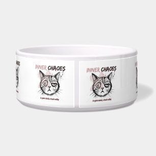Écuelle Tasse à café avec illustration artistique de chat 