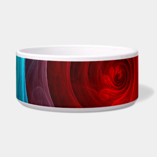 Écuelle Tempête rouge Floral Art moderne Abstrait Motif co