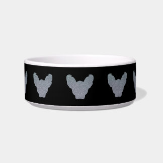 Écuelle Têtes de chat Elf Sphynx motif argenté noir
