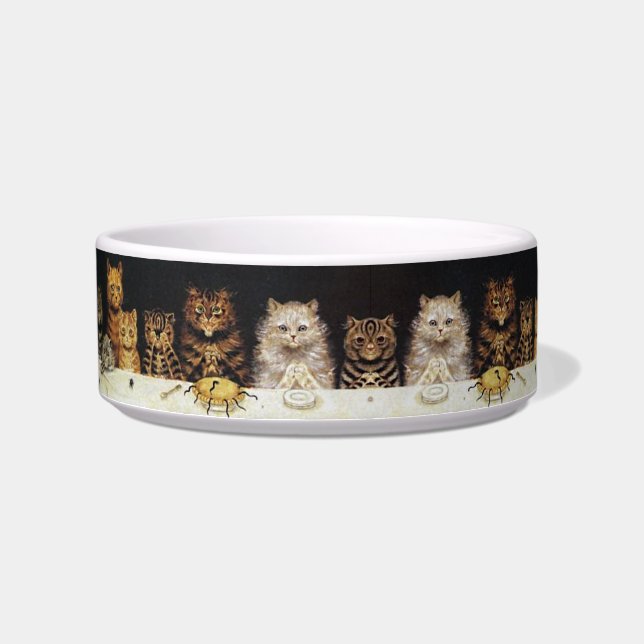 Écuelle Thanksgiving de chat de Louis Wain (Gauche)