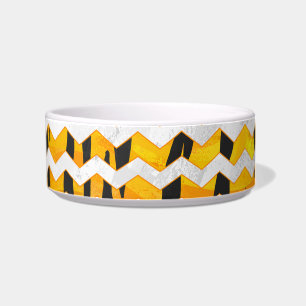 Écuelle Tigre Chevron noir et orange