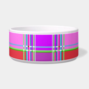 Écuelle Tissu à carreaux rose motif Madras