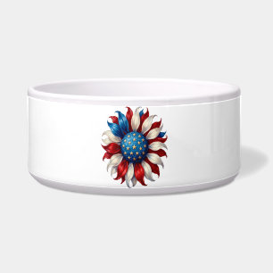Écuelle Tournesol Drapeau Américain 4 Juillet
