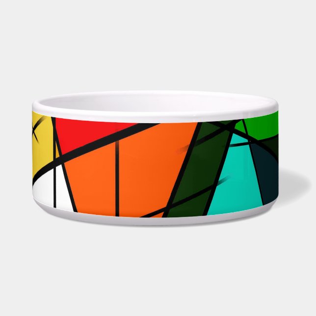 Écuelle Triangle Coloré Géométrique Moderne (Gauche)