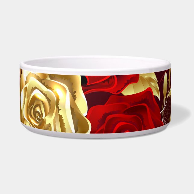 Écuelle Trois Roses de bijoux (Devant)