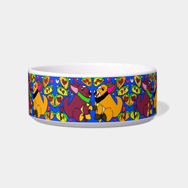 Écuelle Ttacos de Chihuahua Valentine (Devant)