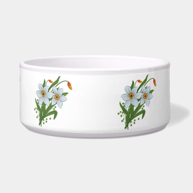 Écuelle Tulipes et jonquilles Fleurs (Devant)