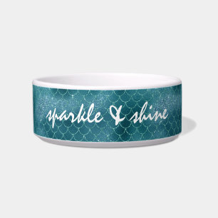 Écuelle Turquoise Sparkle Mermaid personnalisé
