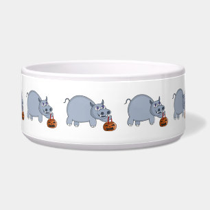 Écuelle Un hippo avec un sac Citrouille