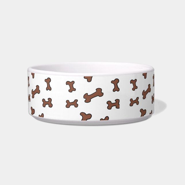 Écuelle Un plat de grand chien avec le grand art là-dessus (Devant)
