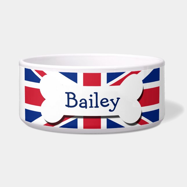 Écuelle Union Jack UK Personnalisé (Devant)