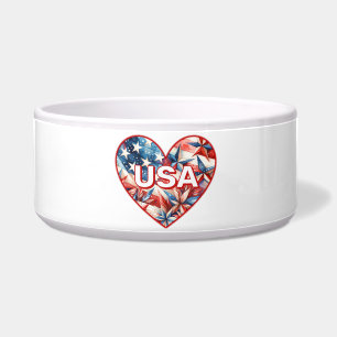 Écuelle USA Heart Pet