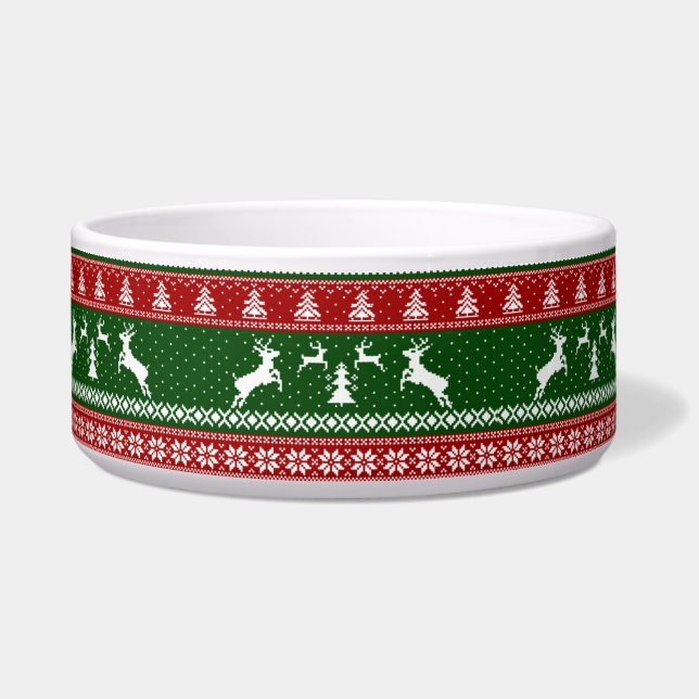 Écuelle Vilain pull de Noël en céramique poêle Bowl (Devant)