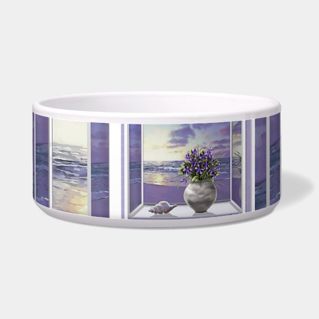 Écuelle violettes dans un bocal de lune (Gauche)