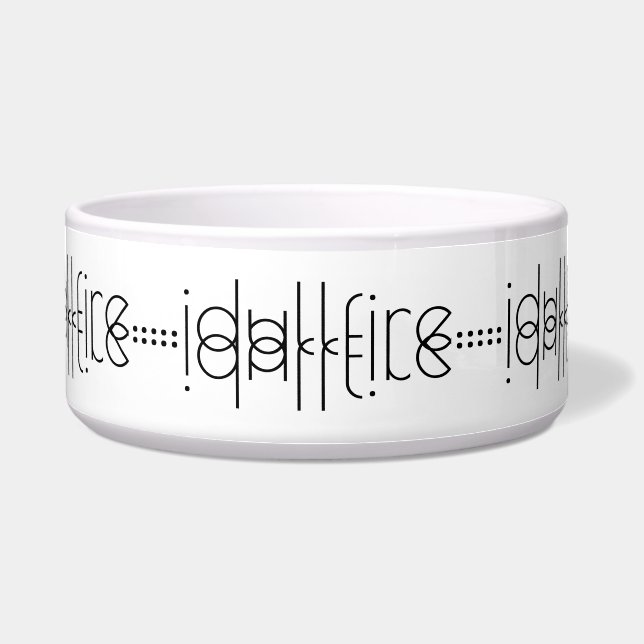 Écuelle Votre nom en tant que glyphes Aliens Unique Blanc (Devant)