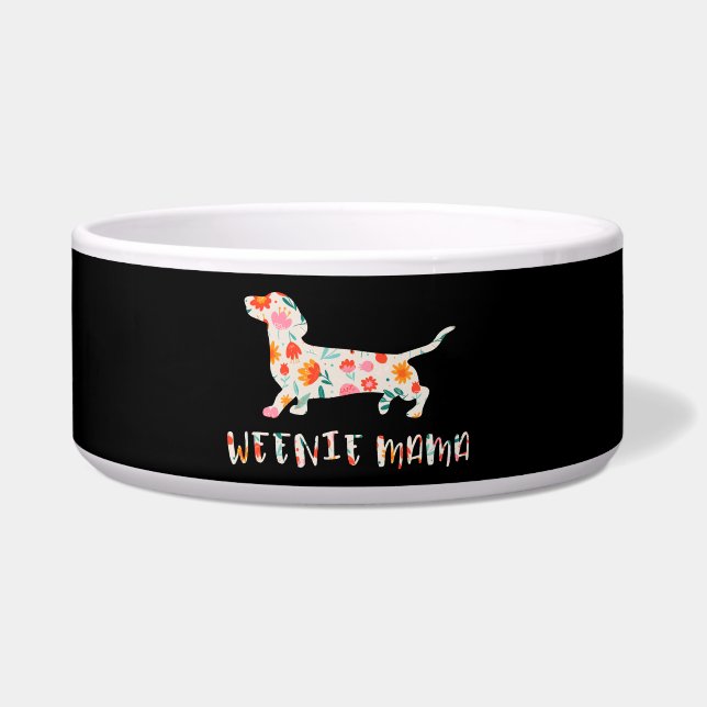 Écuelle Weenie Mama Teckel floral (Devant)