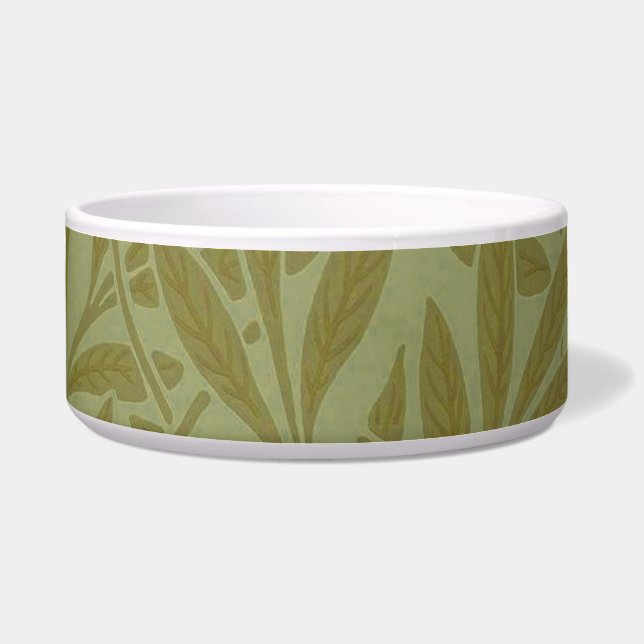 Écuelle William Morris Willow Antique Green Leaf Vine Art (Devant)