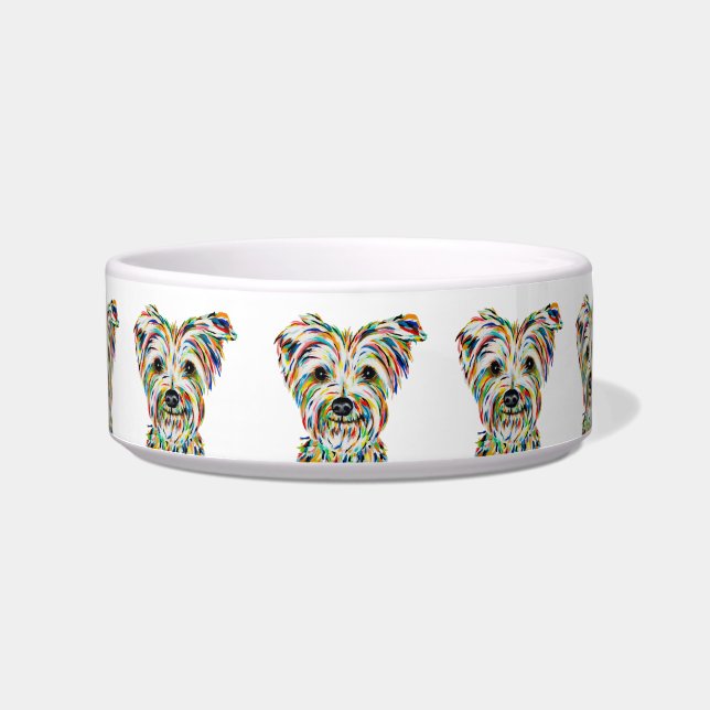 Écuelle Yorkshire Terrier White Bowl (Devant)