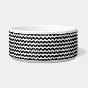 Écuelle Zebra Black et Grey Chevron