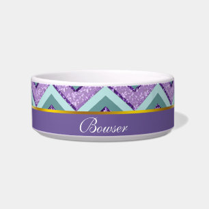 Écuelle ZigZag turquoise et Améthyste