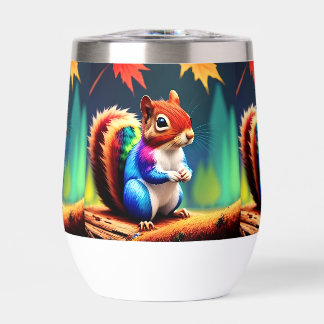 Écureuil Assis Coloré Mignon