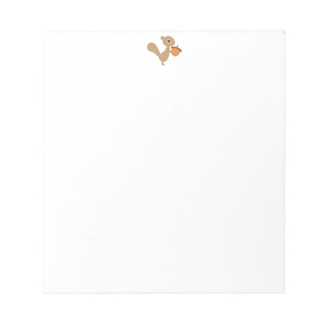 Écureuil avec Bloc-notes Acorn (Devant)