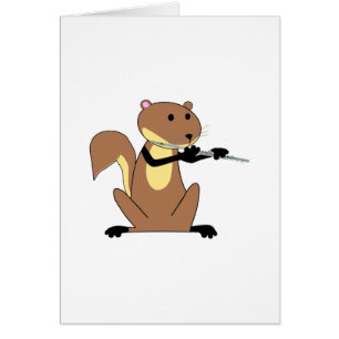 Écureuil jouant la cannelure