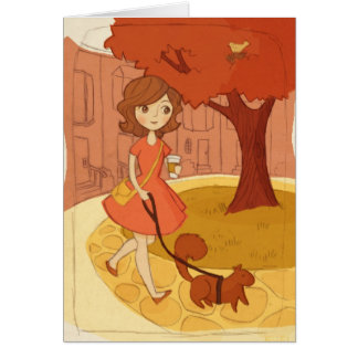 Écureuil marchant en automne