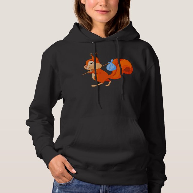 Écureuil quittant la maison Femmes Sweat - shirts  (Devant)