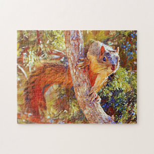 Écureuil sauvage Photographie Nature Art Puzzle