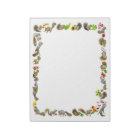 Écureuils avec Bloc-notes à fleurs