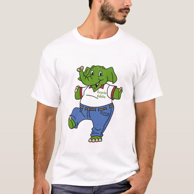 Ecycle Eddie says, "Remember to Ecycle-it" T-Shirt (Front)