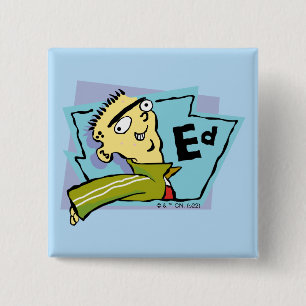 Ed Character Graphic 2 Inch Square Button