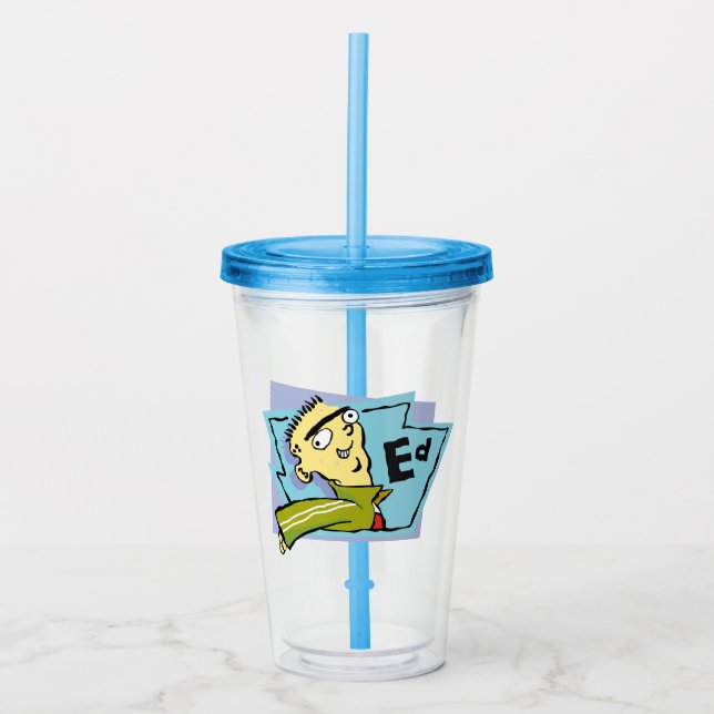 Ed Character Graphic Acrylic Tumbler (Front)